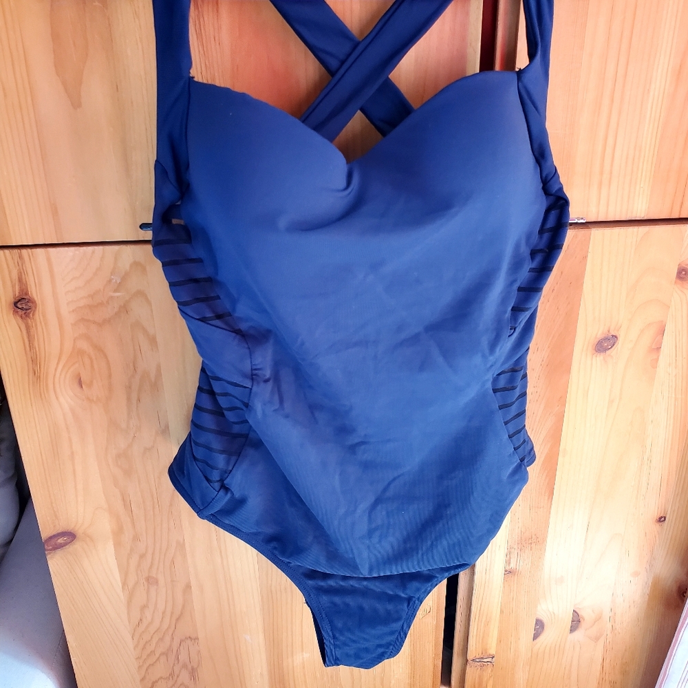 Jets Australia By Jessika Allen Navy One Piece Swimsuit Size 6